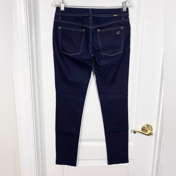 DL1961 Emma Legging Deep Indigo Ankle Jeans, Raw Edge Hem, Size 27 - Picture 1 of 14